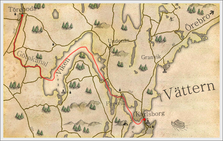 Göta Canalmap